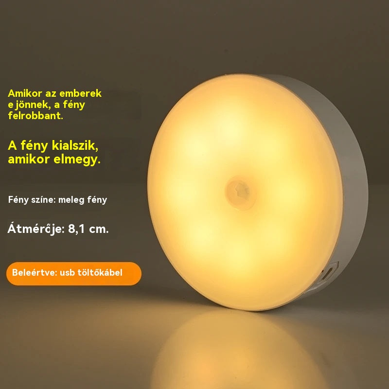 🏡【Vásárolj egyet, kapsz kettőt】💡Intelligens LED lámpa emberi test indukciójával, kényelmes és praktikus töltés