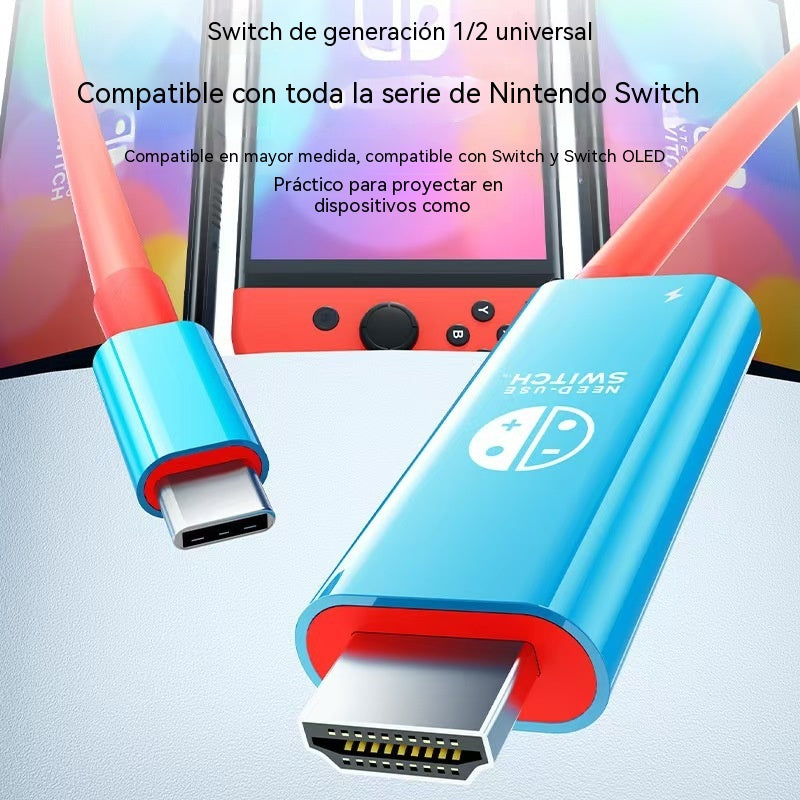 🔥 ¡50% DE DESCUENTO POR TIEMPO LIMITADO! 🔥 Cable adaptador de USB-C a HDMI para Switch