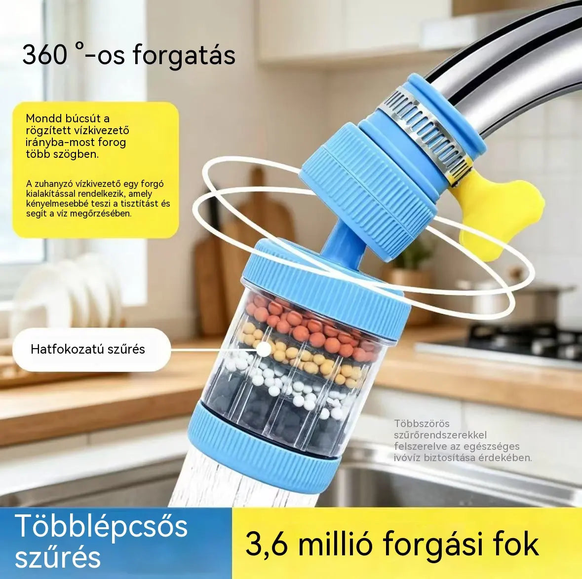 2 tétel 8400 Ft.🔥Vegyél egyet, és a másodikat ingyen kapod! 💧 Csapszűrő: javítja a csapvíz minőségét.