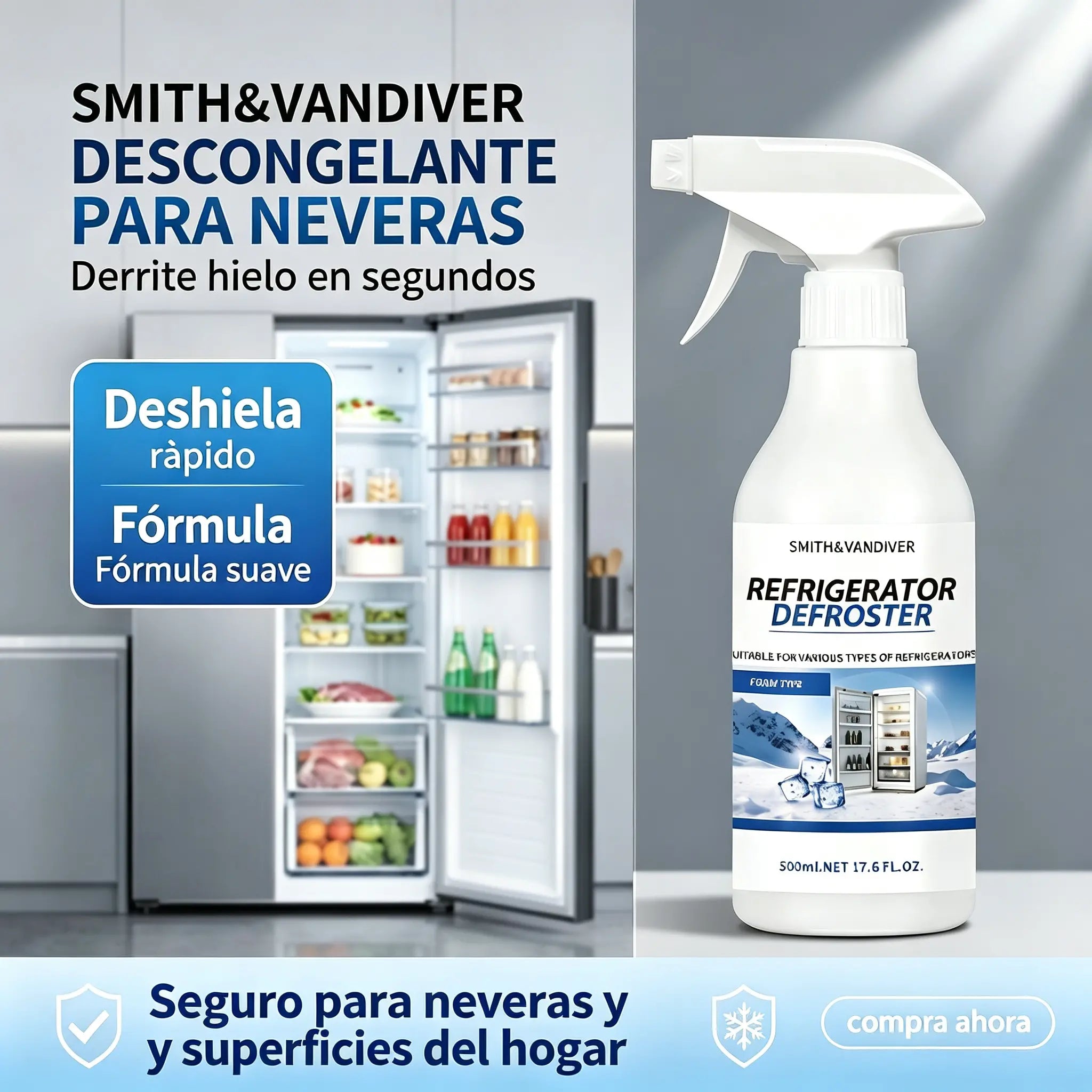 🧊 Hűtőszekrény- és fagyasztó leolvasztó spray