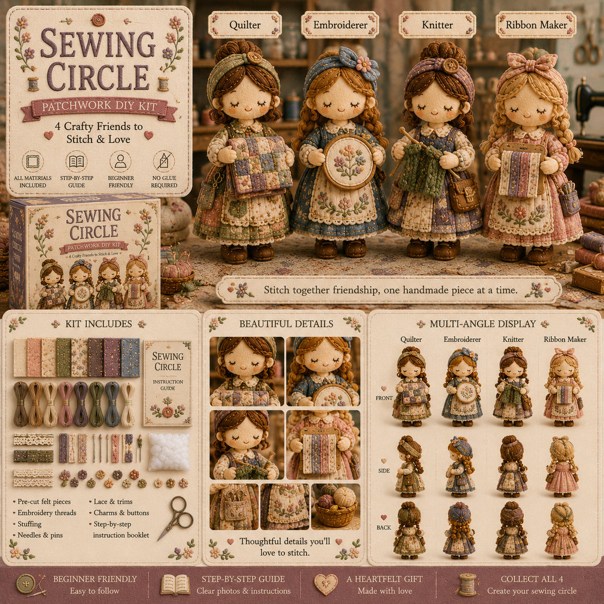 Utolsó nap: Élvezd a 50% kedvezményt!  Miniatűr patchwork készlet a Miniature World sorozatból