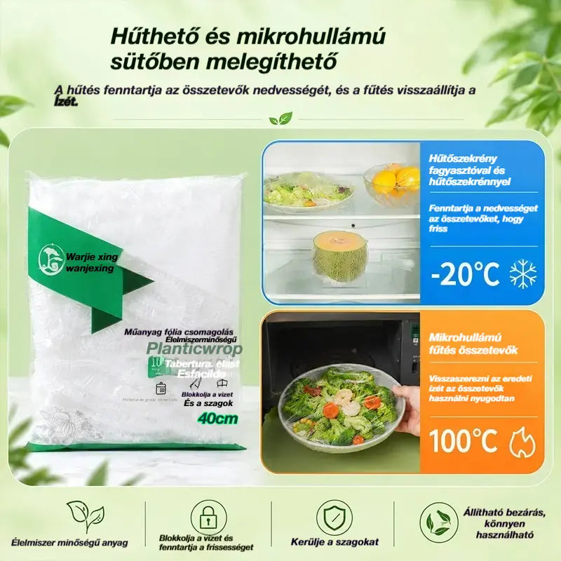 ⏳50% kedvezmény🔥【300 darab】🎉Minél többet vásárolsz, annál többet spórolsz🎁Eldobható, rugalmas ételvédők, tálakhoz és tányérokhoz alkalmasak