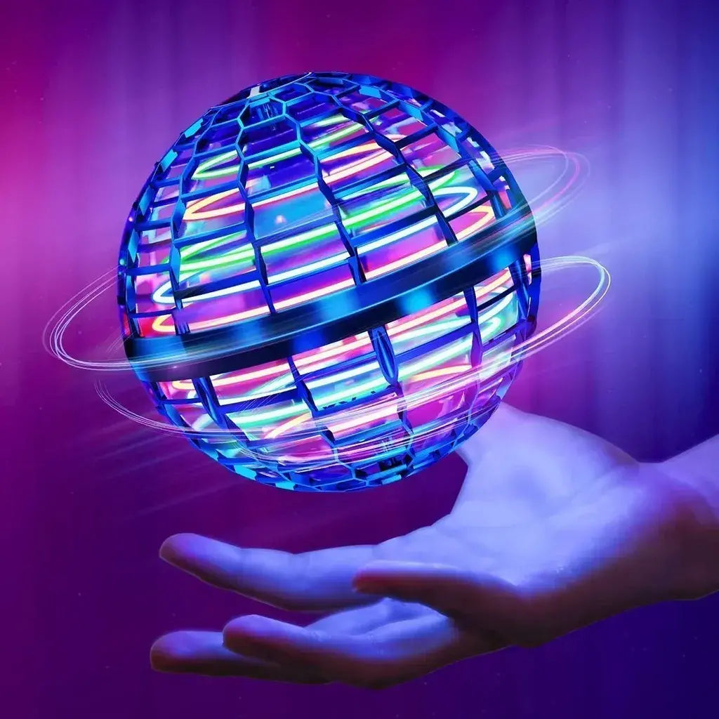 【Korlátozott ideig 50% kedvezmény!】UFO intelligens indukciós forgó labda, varázslatos repülő labda, felfüggesztett labda, ujjbegyre világító varázslat