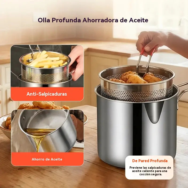 🔥Akciós ajánlat az utolsó napon, spóroljon 50%-ot! 🎁 Többfunkciós, 304-es rozsdamentes acélból készült fritőz
