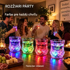 【50% kedvezmény, csak korlátozott ideig!】✨💎Crystal pohárkészlet italokhoz, folyadék által aktivált LED-világítással🥂