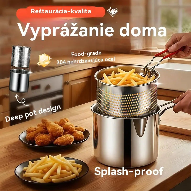 🍢🍖🍗Rozsdamentes acél grillserpenyő - Süthető