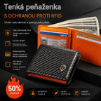 【Korlátozott ideig 50% kedvezmény!】Vékony RFID-blokkoló férfi pénztárca