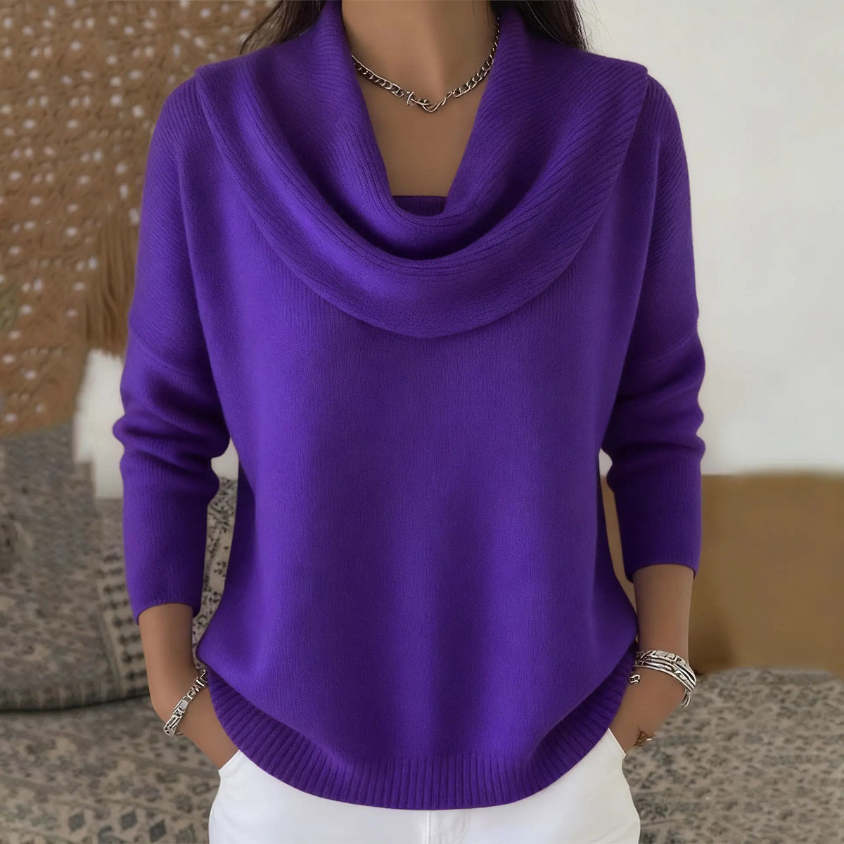 【Időszakos 50%-os kedvezmény!】🔥【S–3XL】2026 Ősz/Tél Új Egyszínű Pulóver · Puha és Meleg