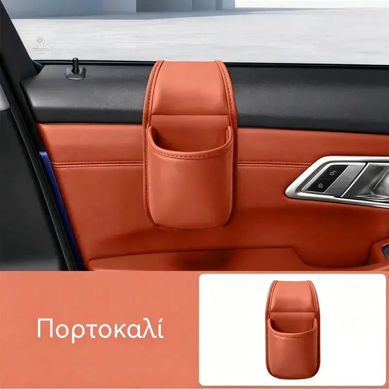 【2 darab 1 áráért!】🚗 Tágasabb és rendezettebb autóbelső! Eredeti bőrből készült pohártartók, telefontartók és tárolók, amelyek egyszerűen az ablakokra rögzíthetők! ✨