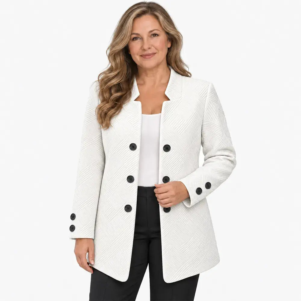 【Időkorlátozott 50% kedvezmény!】✨【S-5XL】 Stílusos őszi/téli kétsoros blézer (3 gombos fazon)