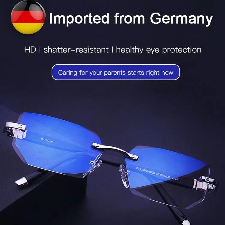 【egyet vásárol, kap egyet ingyen】Presbyopia szemüveg gyémánt csiszolású élekkel, antikék fénnyel