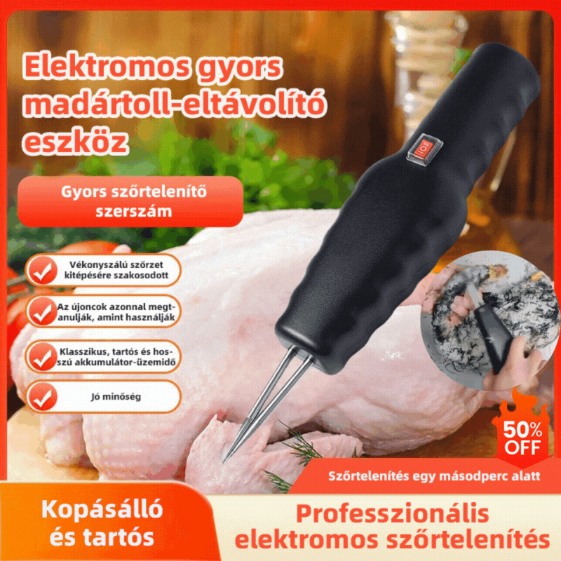 🛒【Korlátozott ideig 50% kedvezmény!】🦆Elektromos baromfiszőreltávolító gyorsan