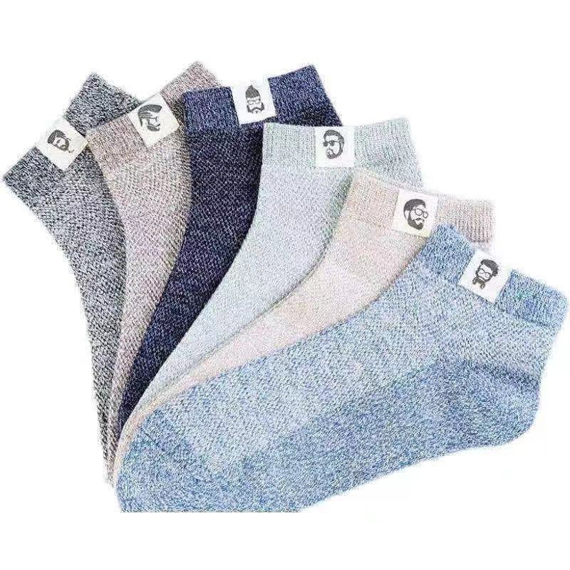 🧦【10 pár/csomag】🧦 Új tavaszi/nyári férfi légáteresztő, antibakteriális, szagálló zokni