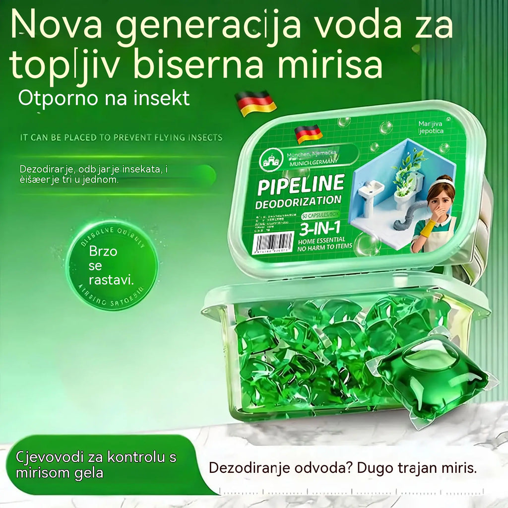 【Időszakos 50% kedvezmény】【Vásárolj 1-et, és 2-t kapsz ajándékba!】Bioenzimes kapszulák a kellemetlen szagok megszüntetésére a lefolyóból