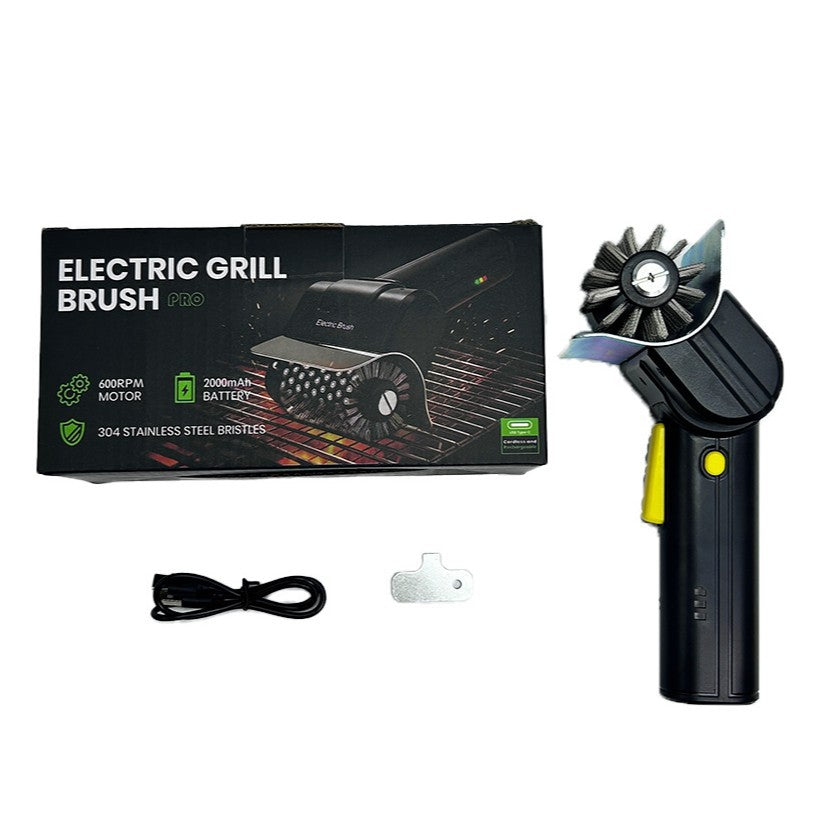 🔋【Korlátozott ideig 50% kedvezmény!】🧹 Akkumulátoros elektromos grilltisztító kefe – lítium akkumulátorral, multifunkcionális és könnyen használható 🔥🍖