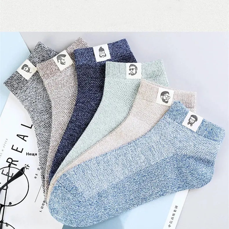 🧦【10 pár/csomag】🧦 Új tavaszi/nyári férfi légáteresztő, antibakteriális, szagálló zokni