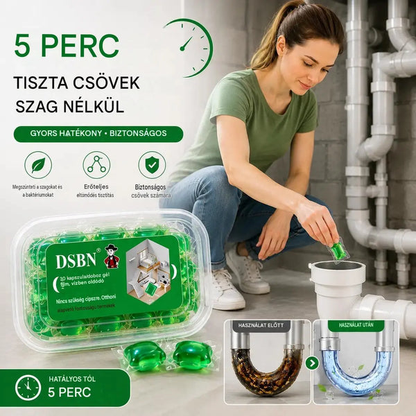 【Vásárolj 1-et, és kapsz még 1-et ajándékba!】2 doboz (összesen 100 tabletta)🏠💧Drain dezodor kapszulák - a bioenzim összetétel közvetlenül a forrásuknál semlegesíti a szagokat.