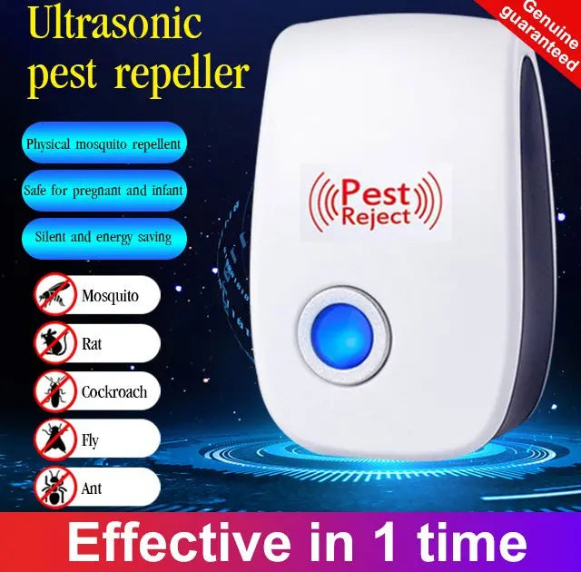 【50% OFF】【Speciális csomag】🔥【3 db】Fizikai csendes ultrahangos patkány- és kártevőriasztó és patkányriasztó
