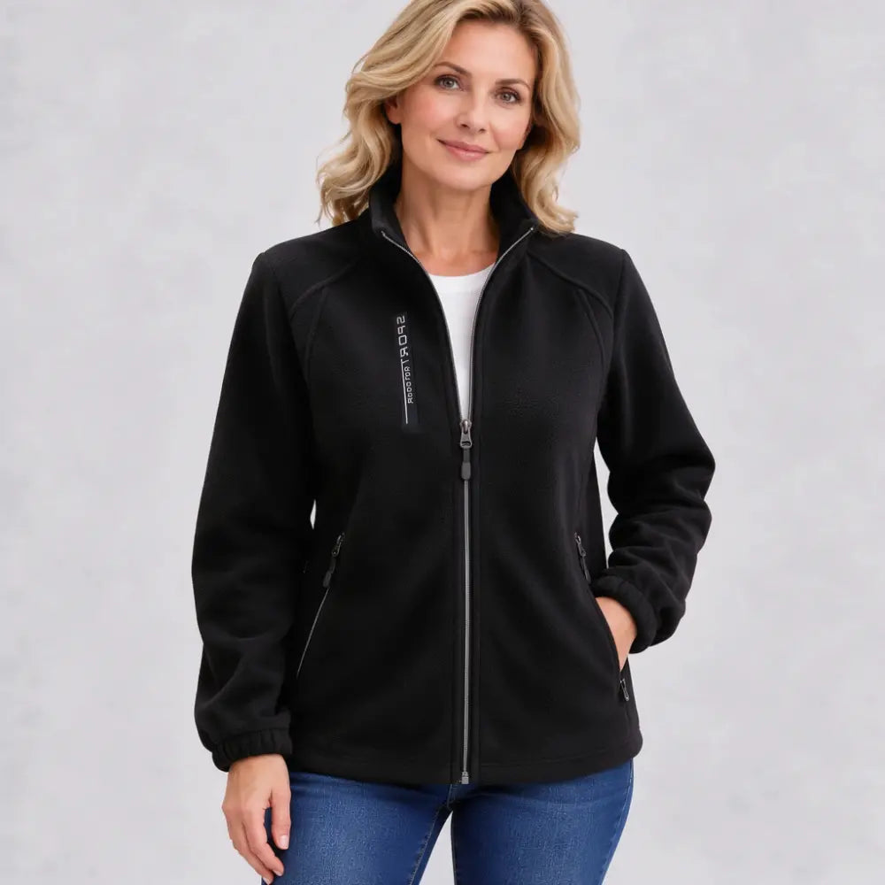 【50% kedvezmény!】【XL-5XL】Női polárkabát anyukáknak - tavaszi és őszi időszakra, állógallérral, nyitott, testhezálló, új