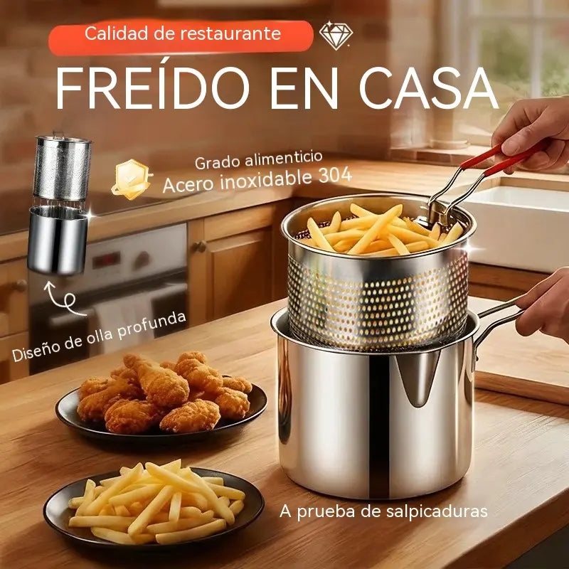 🔥Akciós ajánlat az utolsó napon, spóroljon 50%-ot! 🎁 Többfunkciós, 304-es rozsdamentes acélból készült fritőz