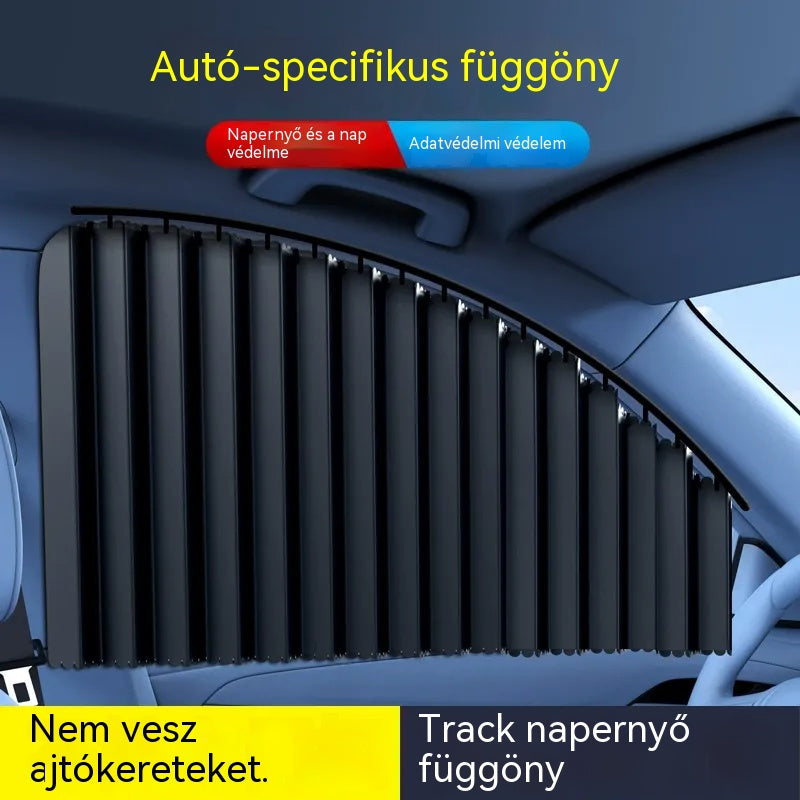 【Korlátozott ideig 50% kedvezmény!】【4 db-os készlet】csúszósínes autós napellenző függöny hőszigetelő funkcióval