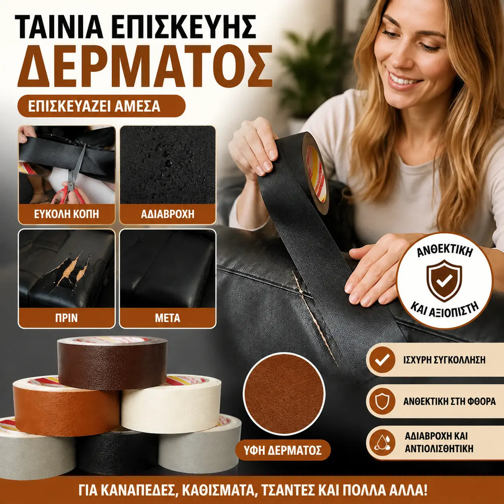 【Korlátozott ideig 50% kedvezmény!】【20 cm × 3 m】Öntapadós bőrjavító tapaszok hámló és sérült részek javításához