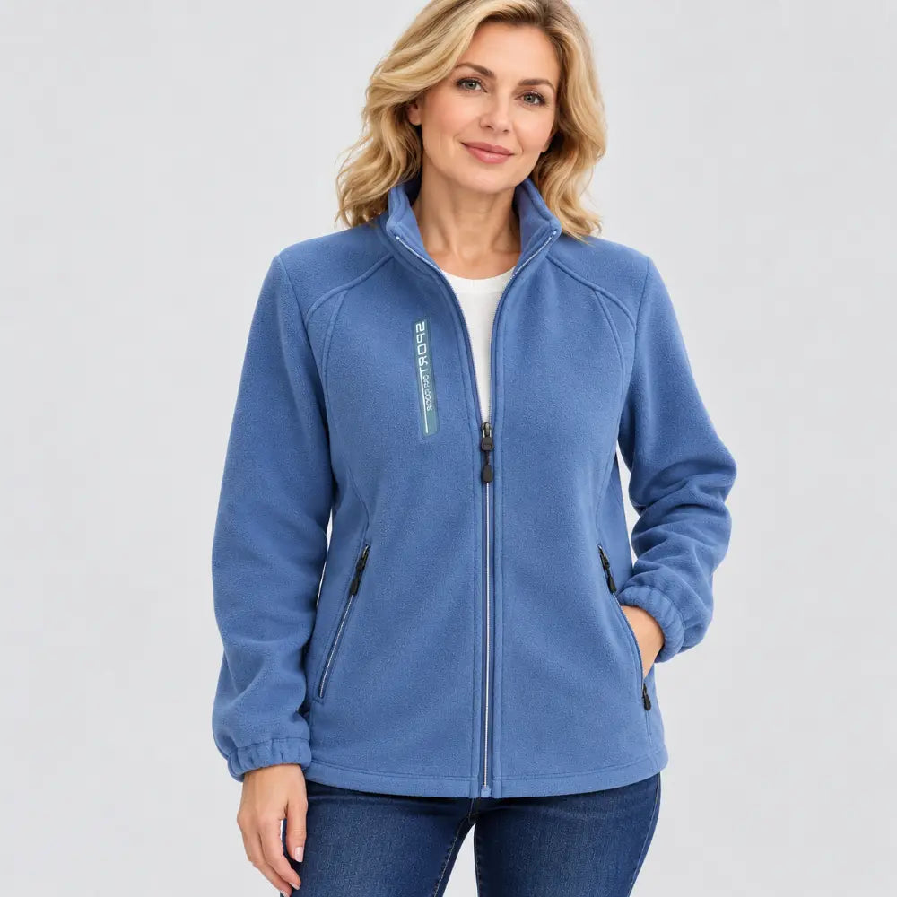 【50% kedvezmény!】【XL-5XL】Női polárkabát anyukáknak - tavaszi és őszi időszakra, állógallérral, nyitott, testhezálló, új