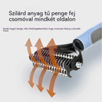 【Vásároljon 1-et, kapjon 1-et ingyen】【2 darab】Kétoldalas kefe háziállatok ápolásához és szőrtelenítéséhez