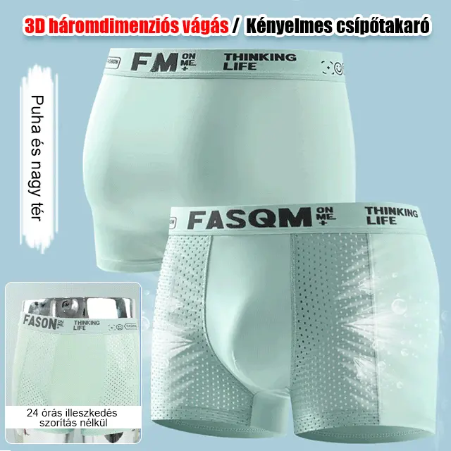 【6 db】 Férfi Ice Silk légáteresztő hálós boxernadrág
