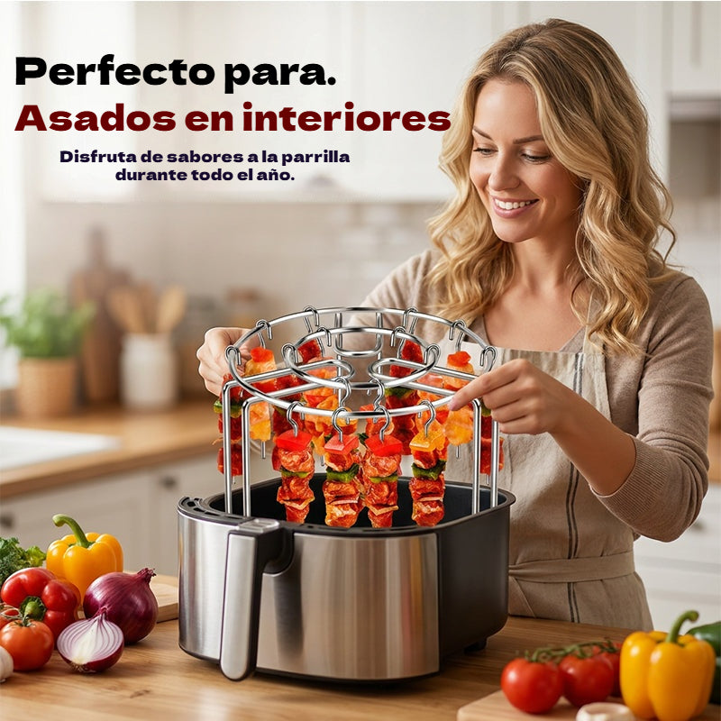 【1+1 ajándék】✨ Rozsdamentes acél nyárssütő grillrács 🍢