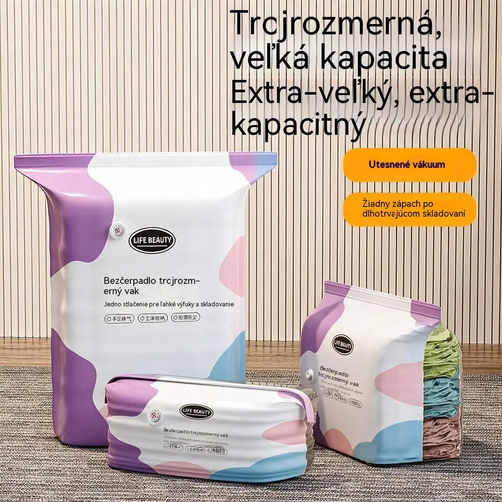 🧳5 darab 💨 Nagy, rugalmas vákuumos tárolótasakok: Nincs szükség légpumpára, szivárgásmentesek és ideálisak a helytakarékosságra a bőröndben és otthon ✈️