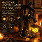 【Időszakos 50%-os kedvezmény!】🧙✨Csillagos boszorkányos éjszakai fénydísz