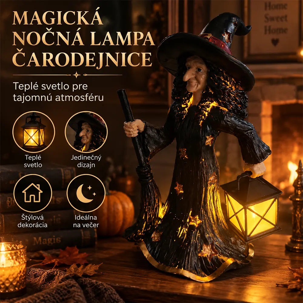 【Időszakos 50%-os kedvezmény!】🧙✨Csillagos boszorkányos éjszakai fénydísz