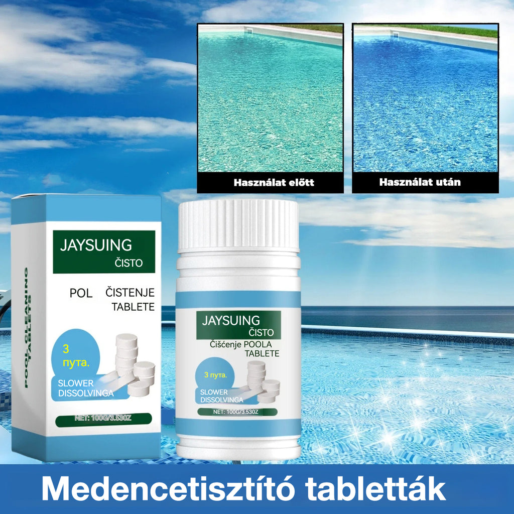 【Vásároljon 1-et, kap 1-et ingyen】(2 üveg) pezsgőtabletta medencetisztítóhoz