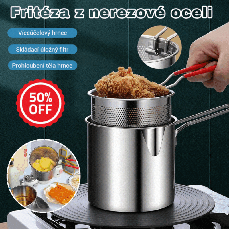 🍢🍖🍗Rozsdamentes acél grillserpenyő - Süthető