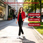 【Időkorlátozott 50% kedvezmény!】🌸 Elegancia és maximális kényelem! Elegáns 3 részes női szabadidőruha (cipzáras dzseki + póló + nadrág / Méretek: M–6XL)! ✨