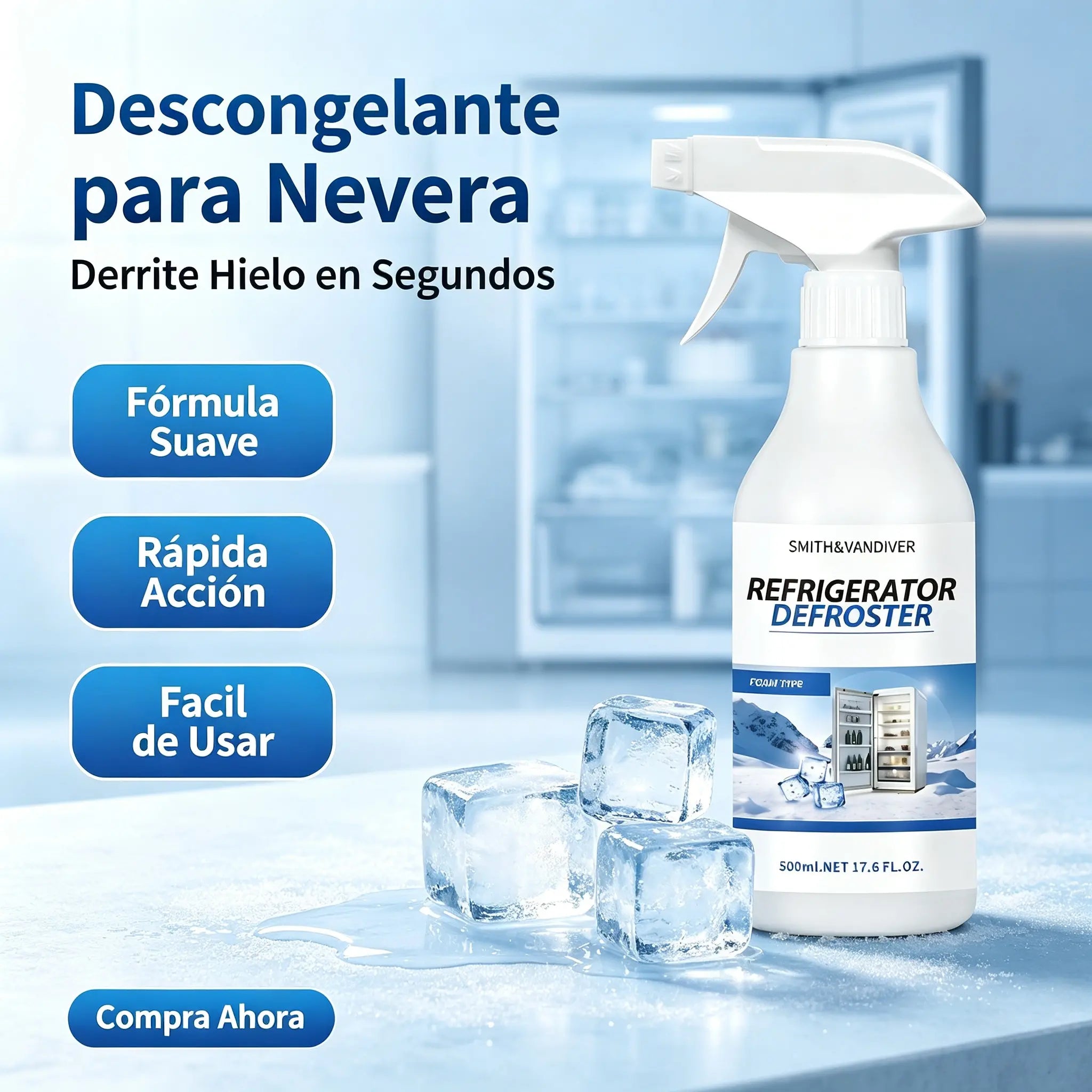 🧊 Hűtőszekrény- és fagyasztó leolvasztó spray