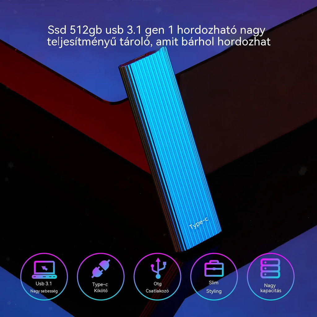 🏆Korlátozott ideig érvényes ajánlat⚡ 🔥16 TB-os nagy kapacitású, hordozható Mini Type-C SSD meghajtó