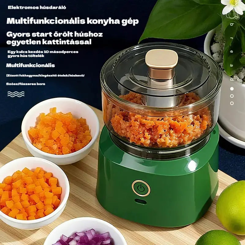 🔥 50% kedvezmény! 🔥 🥩⚡ Nagy kapacitású elektromos húsdaráló: Erős, gyors és könnyen használható | Ideális otthoni konyhába és házias ételekhez 🍔🌮