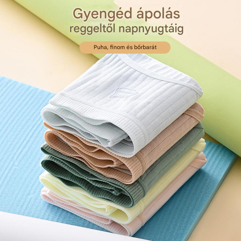 💓(7db) 【kedvezménnyel】Női egyszerű és fejlett antibakteriális fehérnemű magas derékkal, 35-90kg súlyú nők számára-U