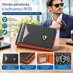 【Korlátozott ideig 50% kedvezmény!】Vékony RFID-blokkoló férfi pénztárca