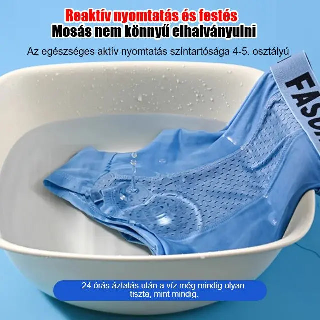 【6 db】 Férfi Ice Silk légáteresztő hálós boxernadrág