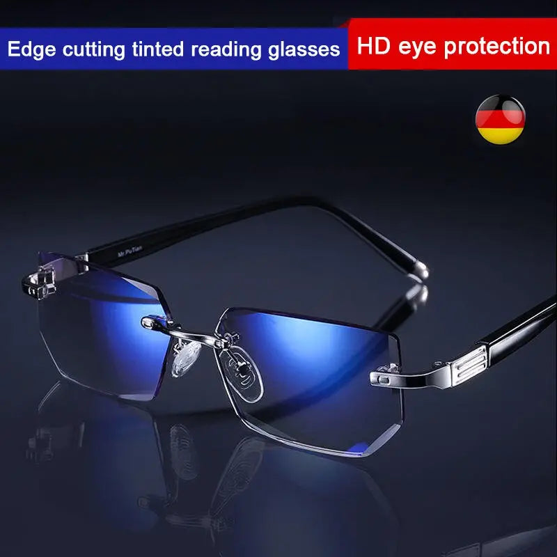 【egyet vásárol, kap egyet ingyen】Presbyopia szemüveg gyémánt csiszolású élekkel, antikék fénnyel