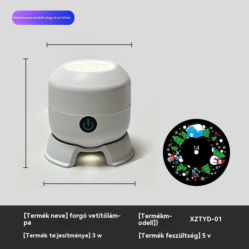 【akció】 Dinamikus forgó LED projektor