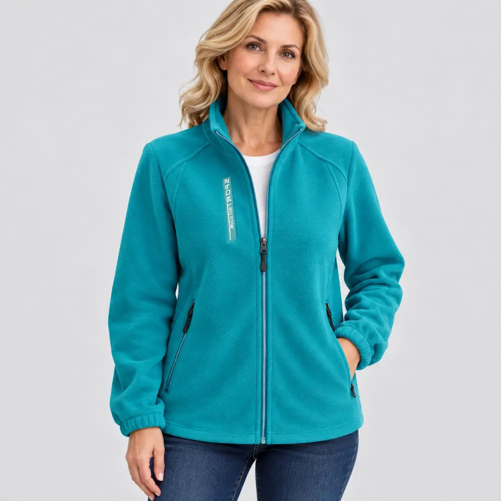 【50% kedvezmény!】【XL-5XL】Női polárkabát anyukáknak - tavaszi és őszi időszakra, állógallérral, nyitott, testhezálló, új