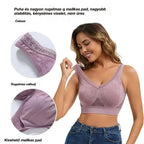 【Korlátozott ideig 50% kedvezmény!】😍❤️40-120 kg【3 db-os csomag 】Női merevítő nélküli csipkés melltartó, magas tartást biztosítva