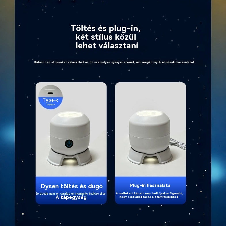 【akció】 Dinamikus forgó LED projektor