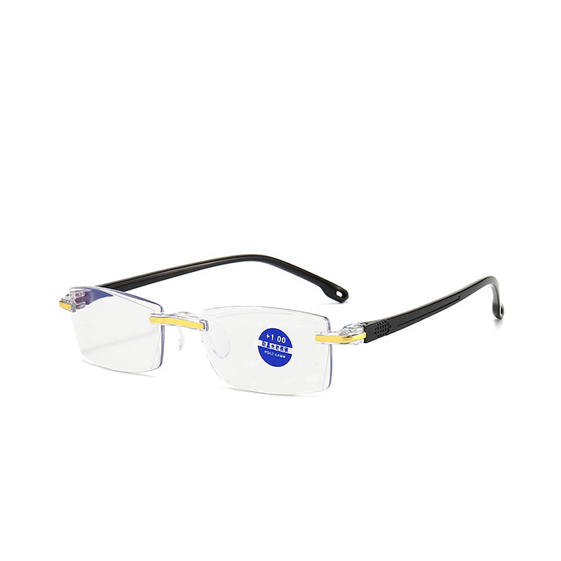 【egyet vásárol, kap egyet ingyen】Presbyopia szemüveg gyémánt csiszolású élekkel, antikék fénnyel
