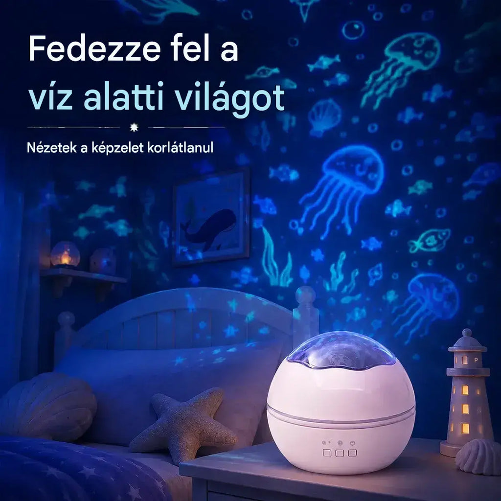 🌠✨Csillagos Égbolt Projektor, Éjszakai Fény ⎜ Forgó LED Lámpa🎁