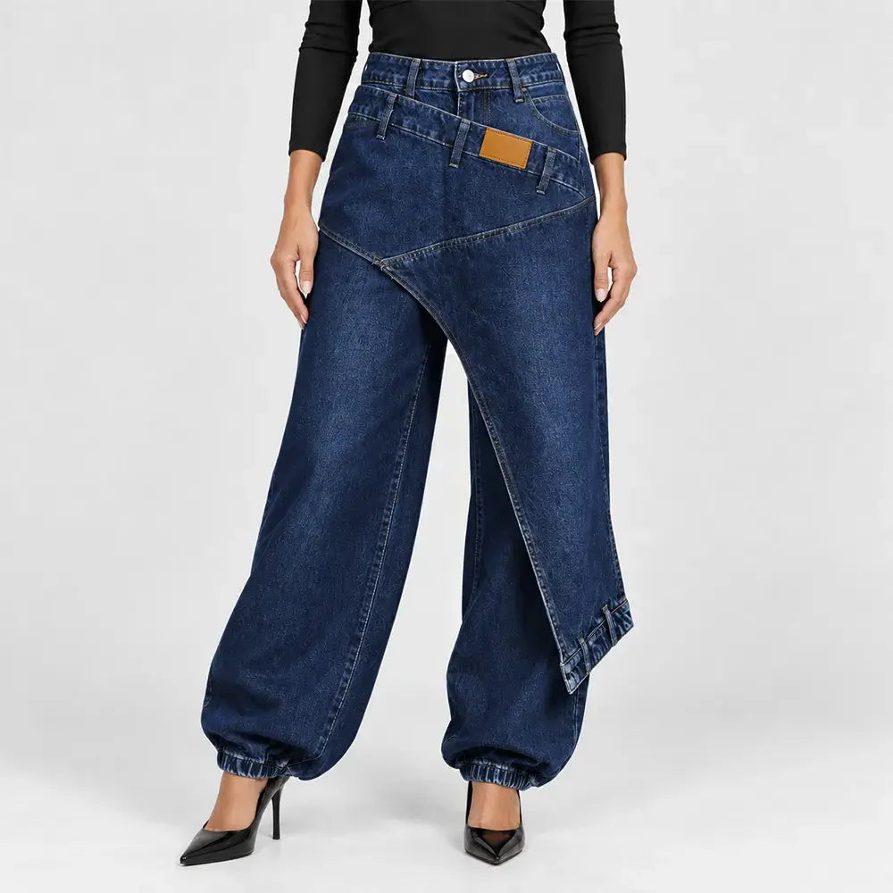 👖【Féláron, csak korlátozott ideig!】【XS-3XL】Stílusos és kényelmes, bő szárú farmer ✨💞